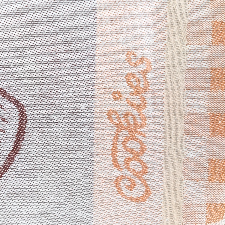 Ścierka DUŻA Czapla, solidna- 100% bawełna- Ciasteczka faktura